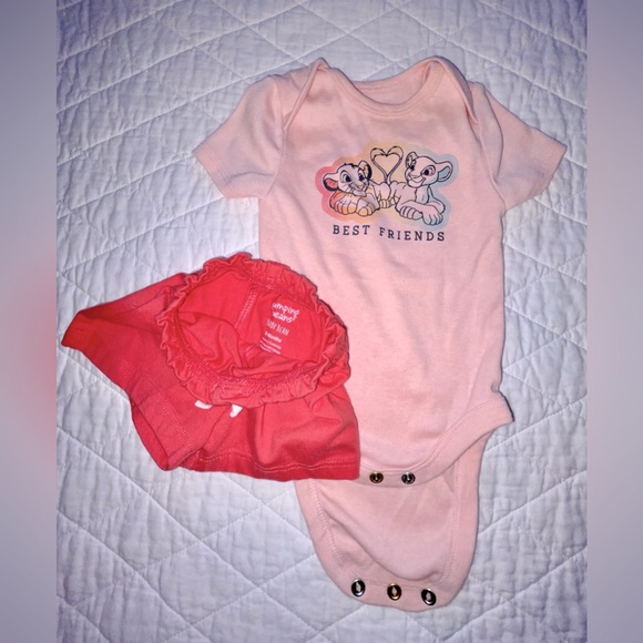 2 Jumping Beans Outfits - Onesie & Shorts 3 Months - Picture 2 of 3